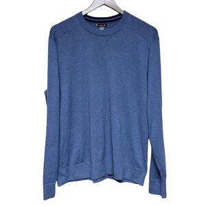 Smartwool Men's Sparwood Crewneck Sweater Blue Wool Blend Outdoors Size Large